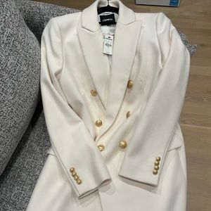 Express Double Breasted Wool-Blend Coat Brand New